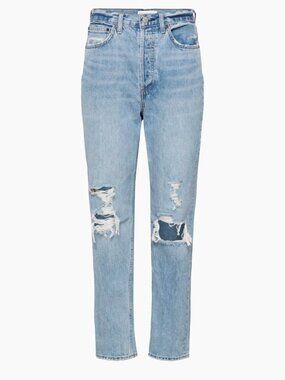 Aritzia Denim Forum The BF High Rise Loose 28" Light wash Size 25
